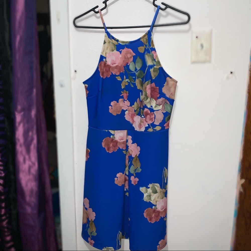 Blue Floral Dress